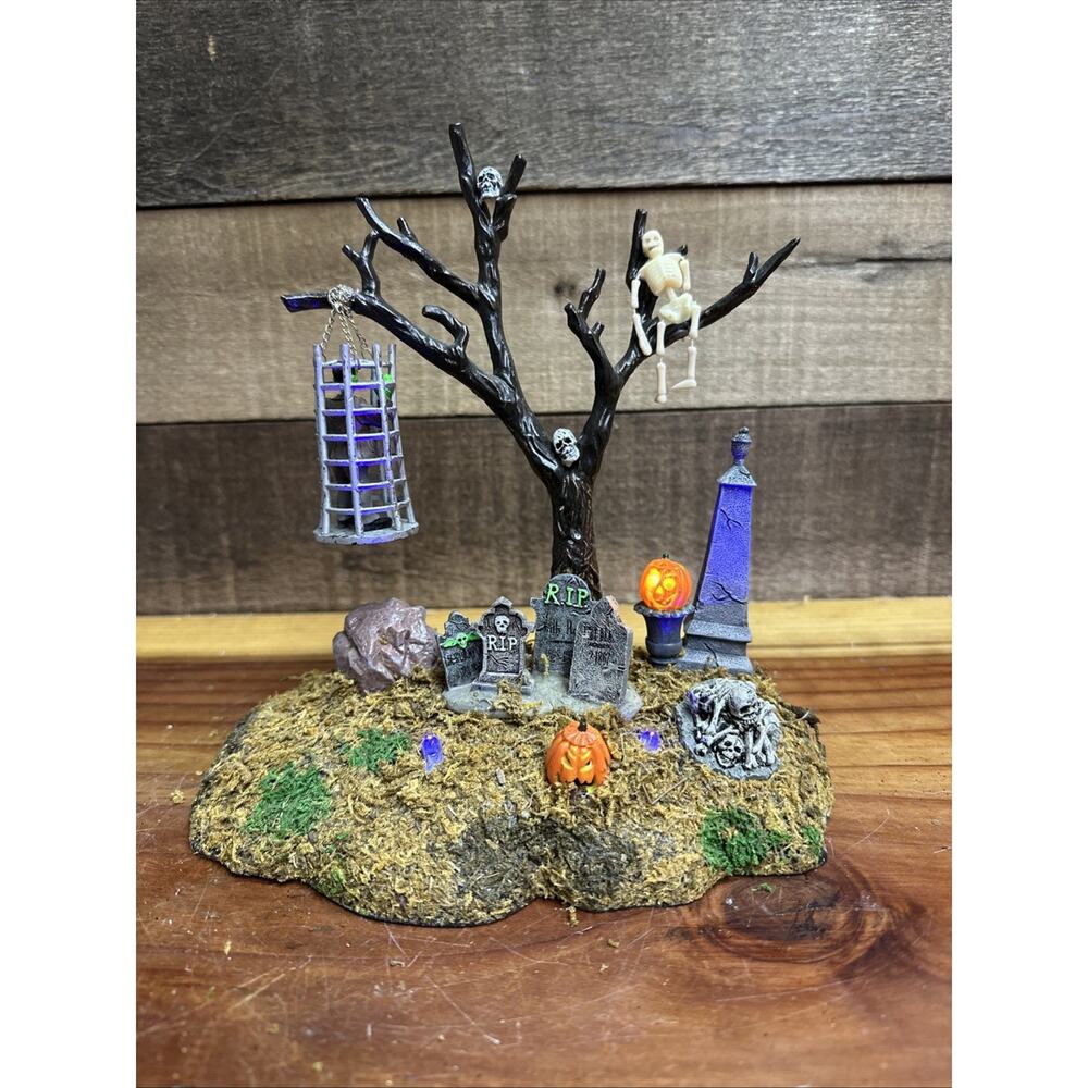 Lemax Spooky Town Caged Monster 44106 | Animated Lighted Halloween Village